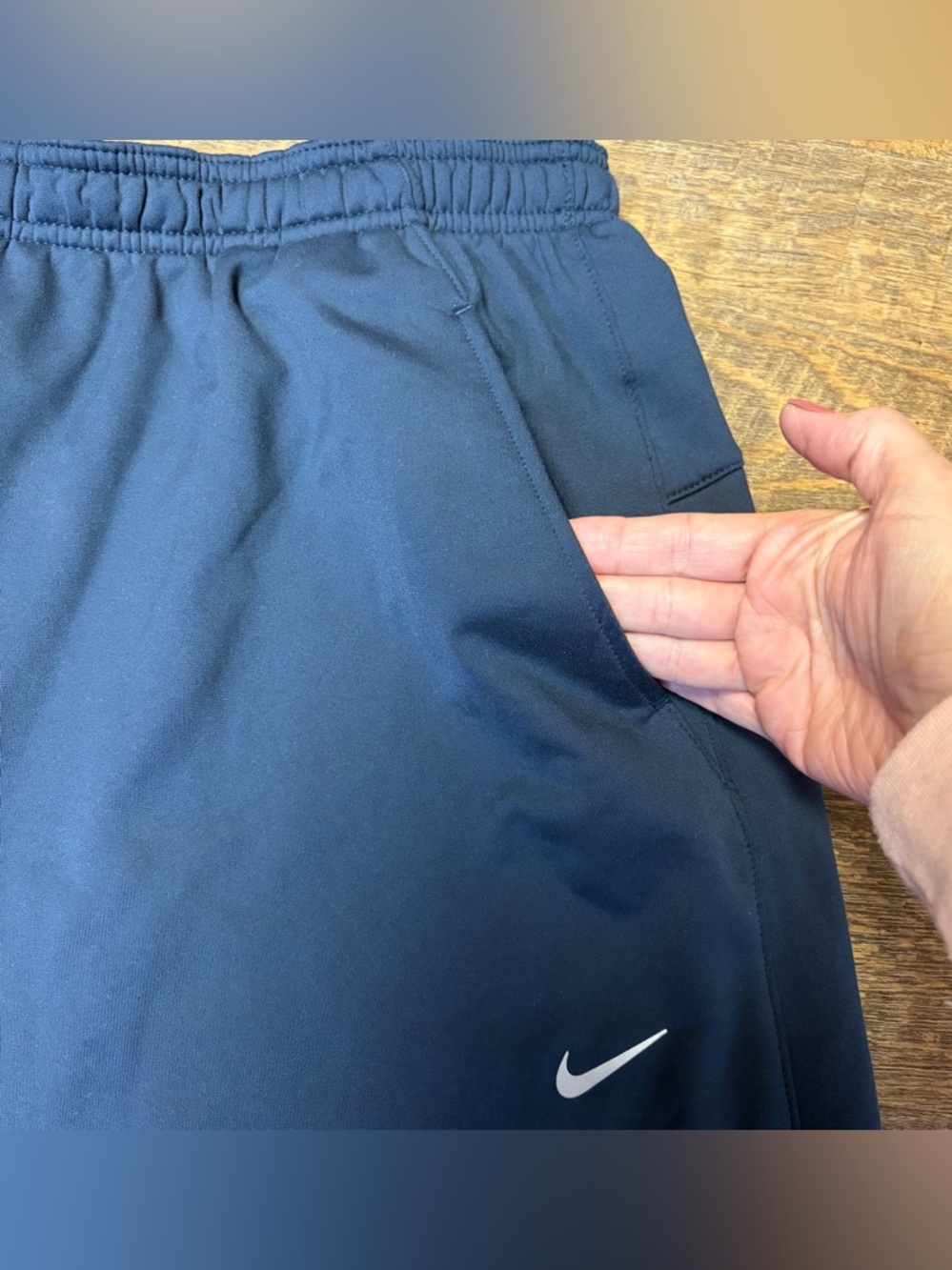 Nike Dri-FIT Running Joggers SweatPants Womens XXL 2XL Blue Zip Ankle 339669-475 - Picture 4 of 12
